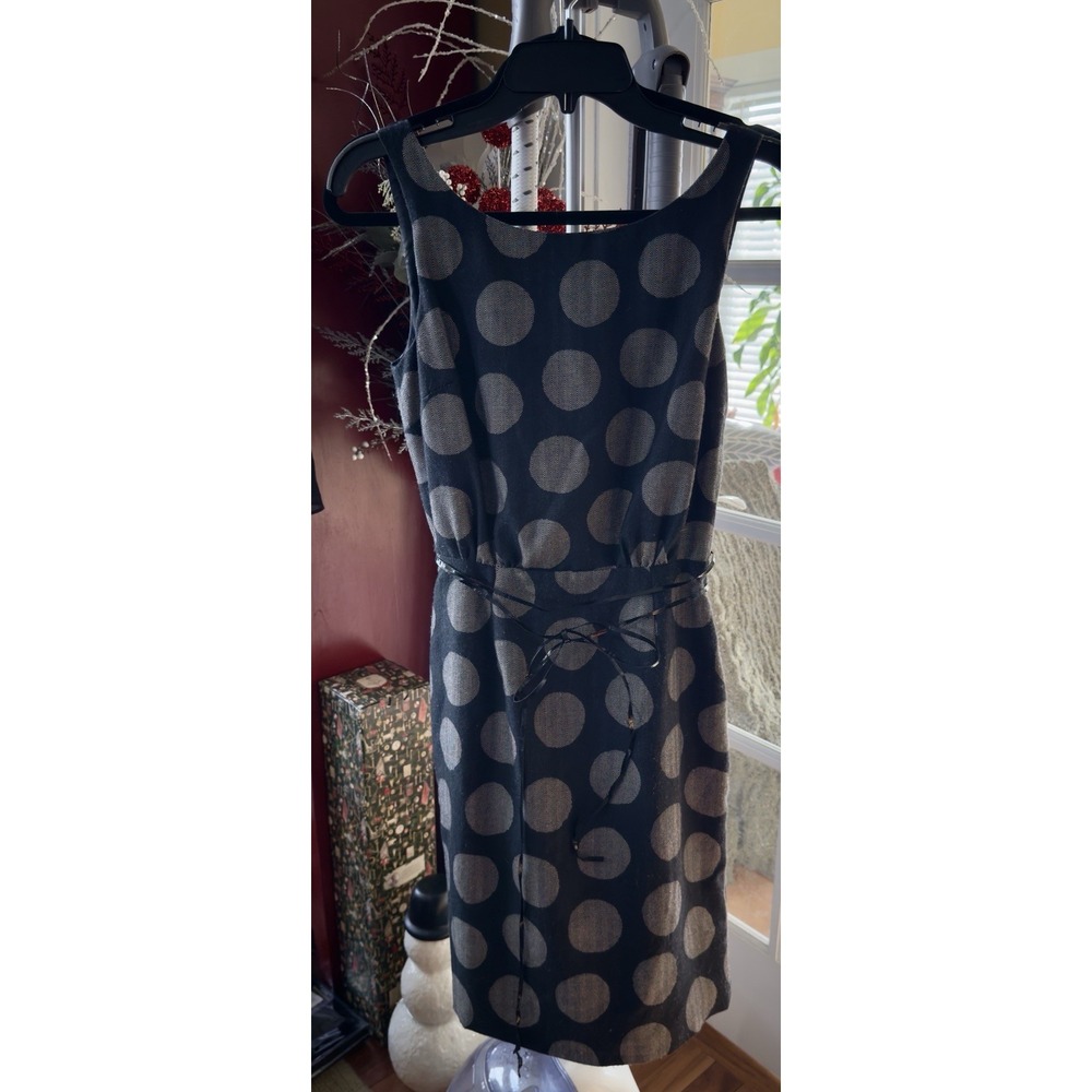Anthropologie Coreylynncalter Dress Sz 4 Goth Witchy Tweed‎ Herringbone Geo USA